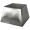 Stříbrno-černé stínidlo Azzuro square - 40*40*26,5cm/ E27 Barva: černý saténMateriál: bavlna/polyester Pěkné designové blýskavé stínidlo na stolní nebo stojací lampu.