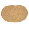 Oválný kobereček z mořské trávy - 80*50 cm Barva: přírodní Materiál: mořská tráva