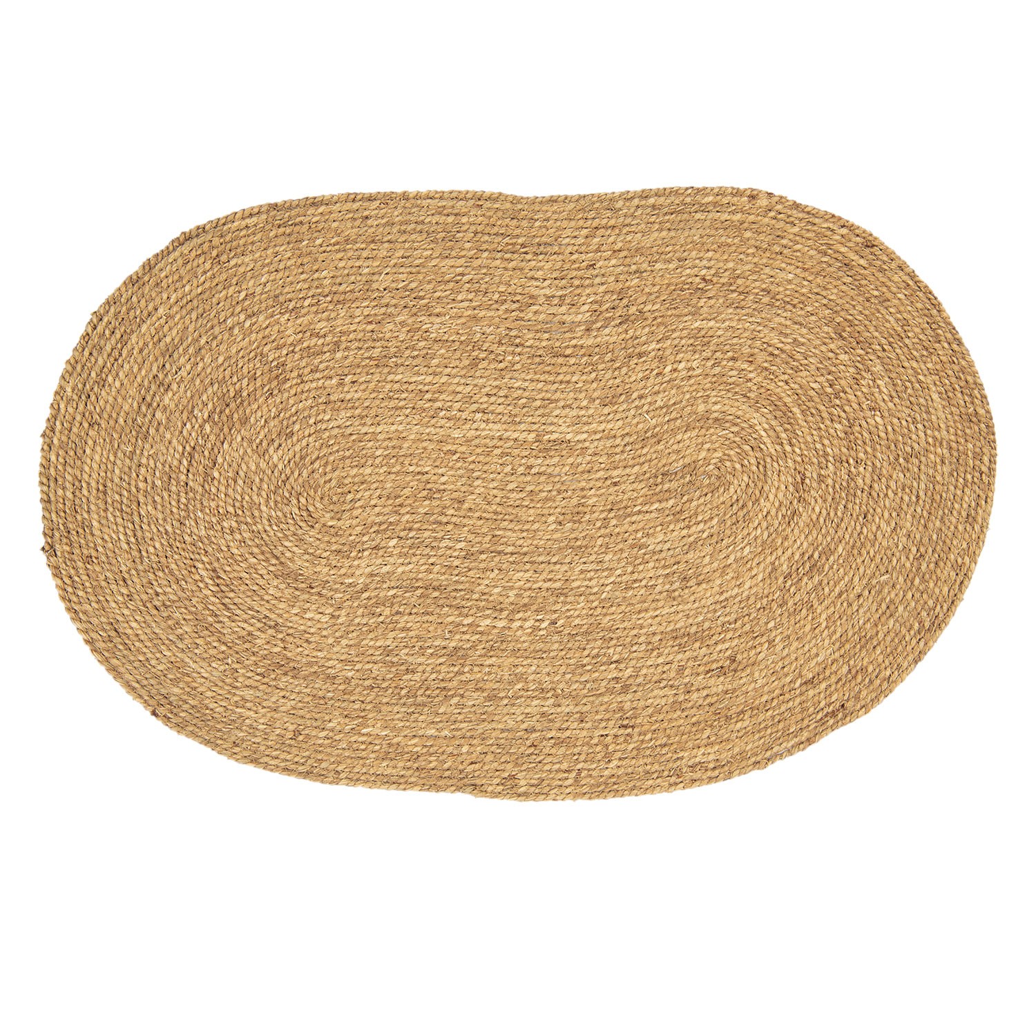 Oválný kobereček z mořské trávy - 80*50 cm Clayre & Eef