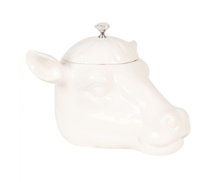 Keramická úložná dóza Cow - 25*24*20 cm