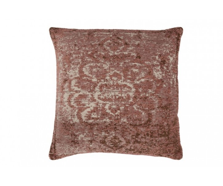 Růžovo -krémový polštář s ornamenty Vintage- 45*45cm