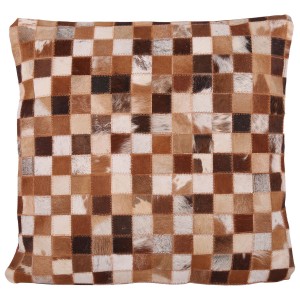 Kožený polštář s výplní Enrico 1 - 60*60 cm