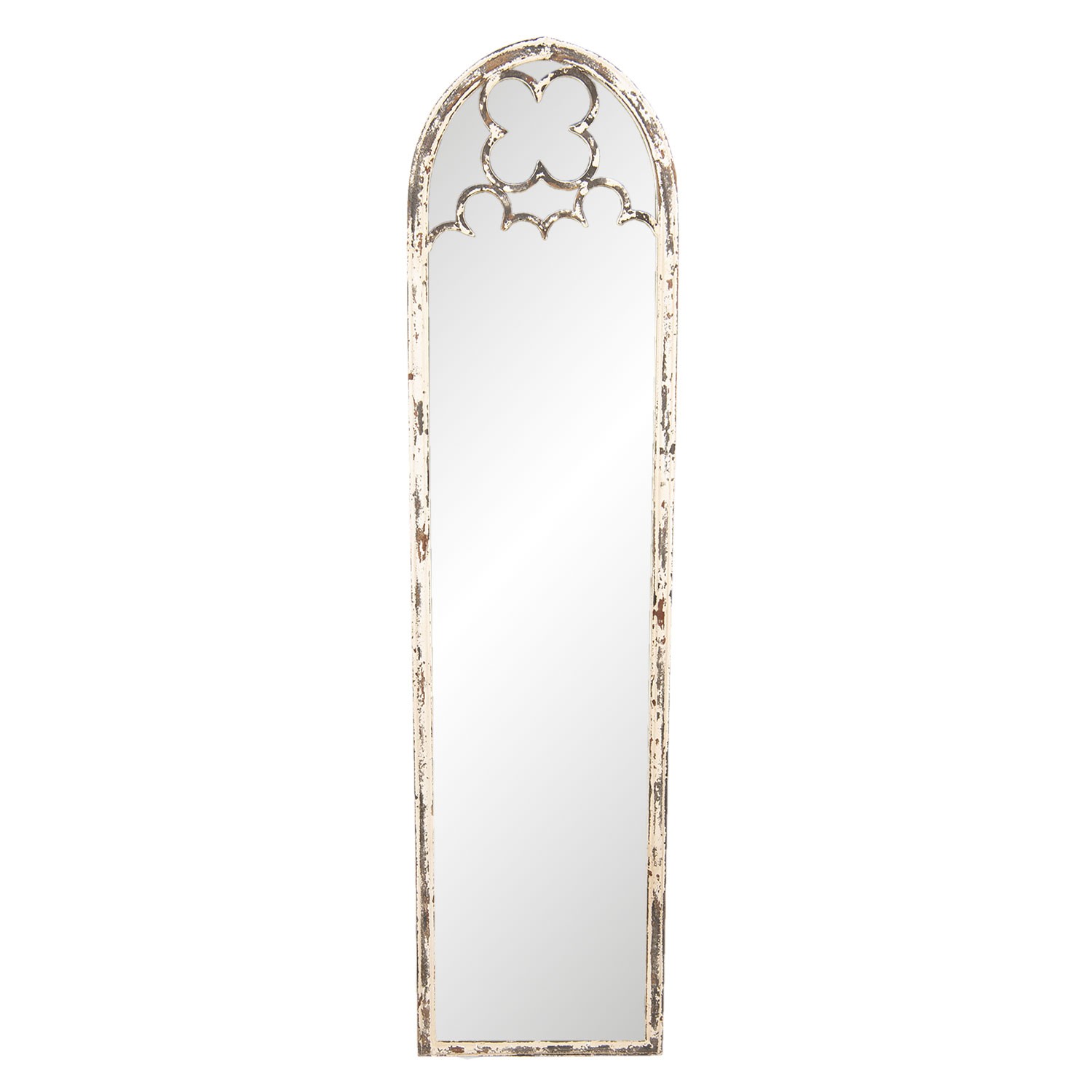 Vintage nástěnné zrcadlo s patinou - 35*3*140 cm 52S177