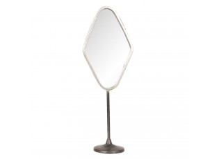 Vintage stolní zrcadlo s kovovým rámem - 14*9*43 cm