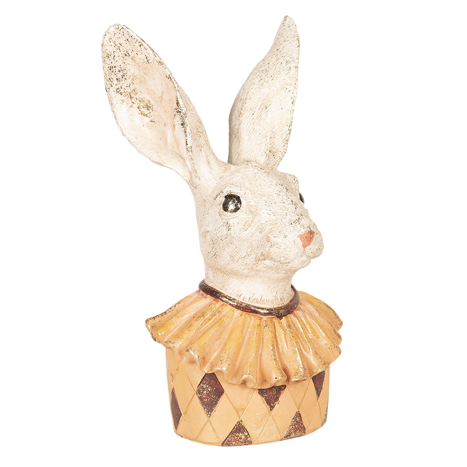 Busta králíka s patinou - 11*8*24 cm Clayre & Eef