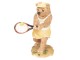 Dekorace Medvěd hrající tenis - 8*7*11 cm