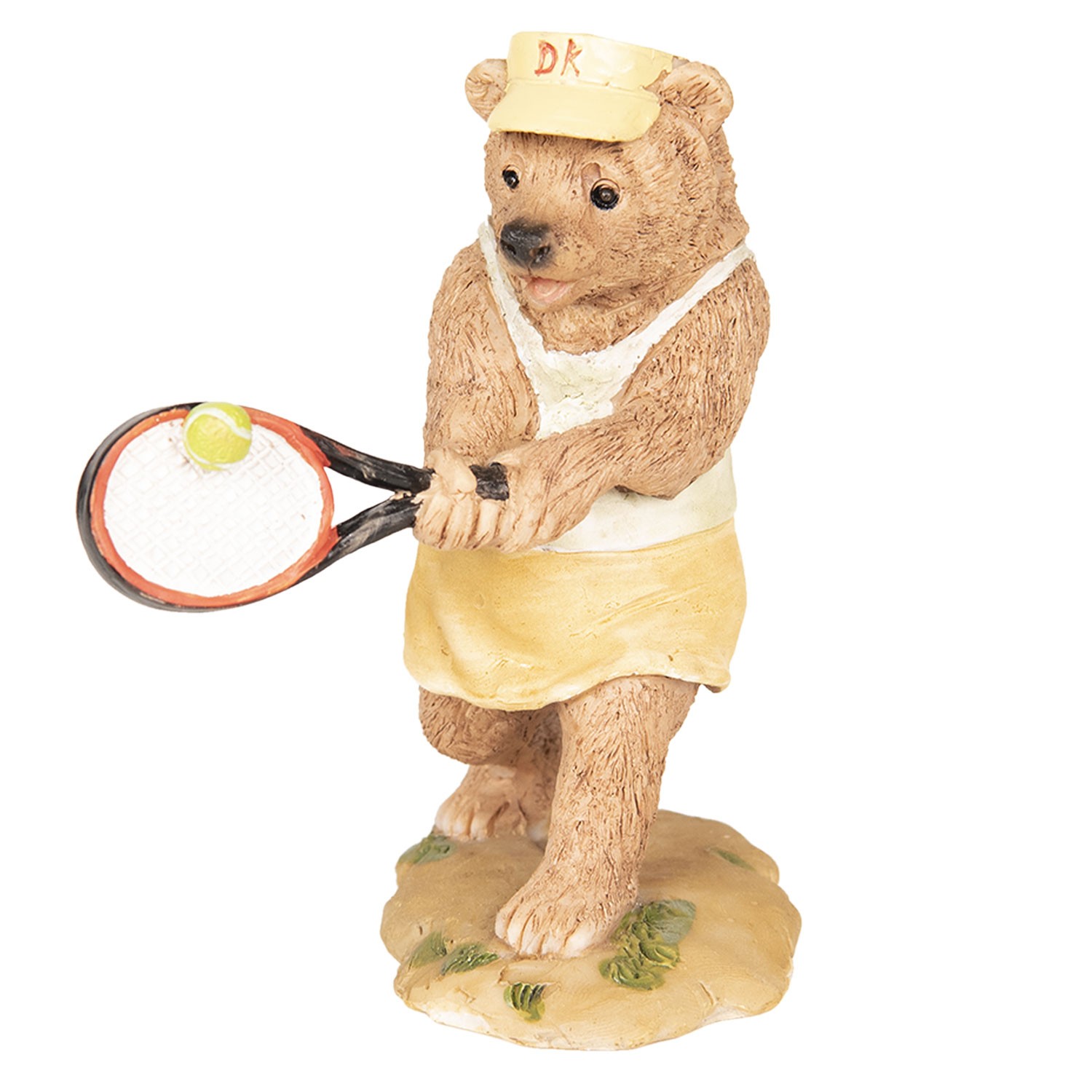 Levně Dekorace Medvěd hrající tenis - 8*7*11 cm 6PR2573