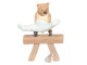 Dekorace Medvěd cvičící gymnastiku - 11*6*14 cm