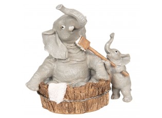 Dekorativní soška slonů při koupání - 13*9*13 cm