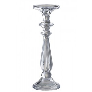 Skleněný transparentní svícen Tibo large - Ø 10*30cm
