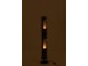 Stojací dřevěná lampa Paulownia Black 2 - Ø 21*133 cm