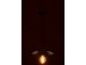 Černé kovové stropní světlo Line small - Ø 35*85 cm