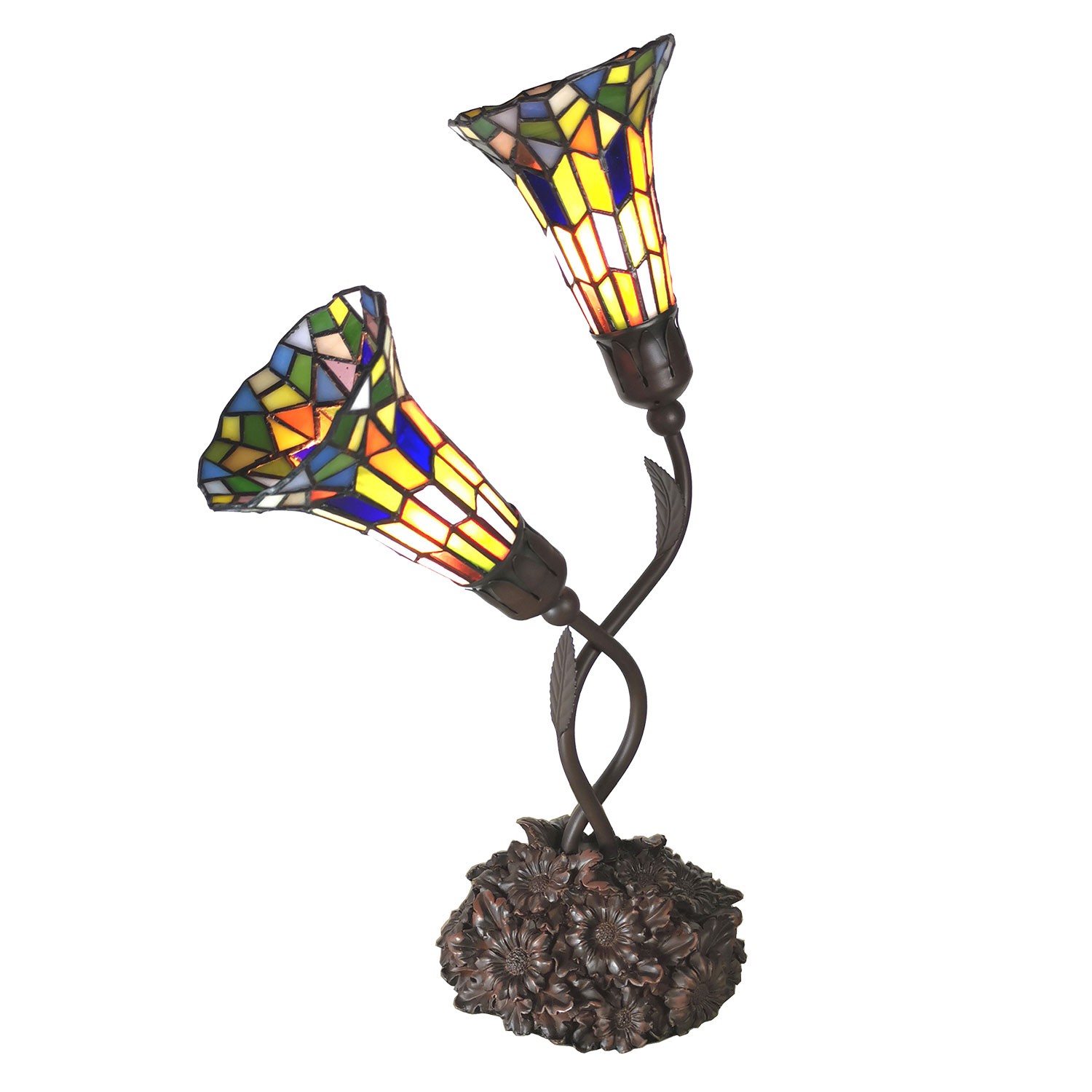 Stolní lampa Tiffany Carole - 46*28*63 cm Clayre & Eef