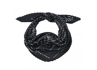 Černo bílý pruhovaný šátek - 70*70 cm