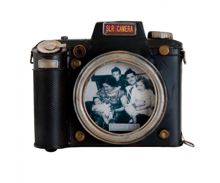 Fotorámeček ve tvaru fotoaparátu - 18*4*15 cm / 11*11 cm