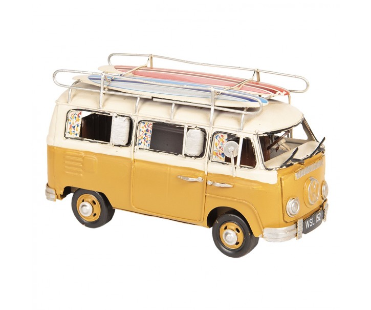 Kovový retro model autobusu Volkswagen - 20*10*11 cm