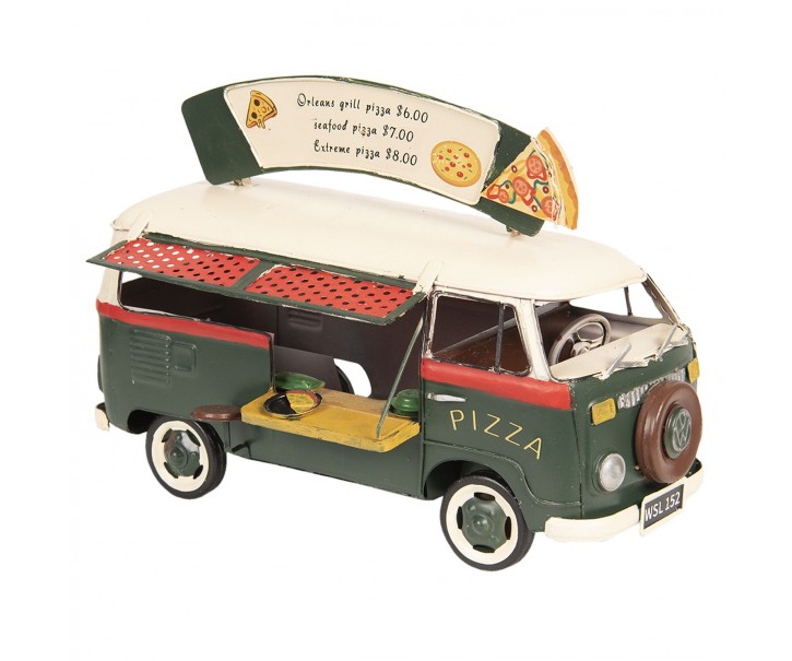 Licencovaný retro model pizza autobusu Volkswagen - 25*14*18 cm