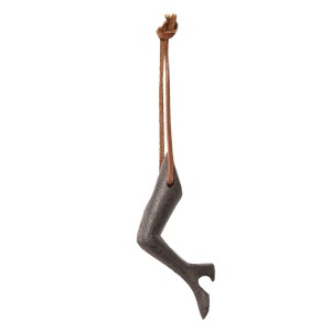 Kovový příruční otvírák na láhve ve tvaru dámské nohy s podpatkem - 3*2*10 cm