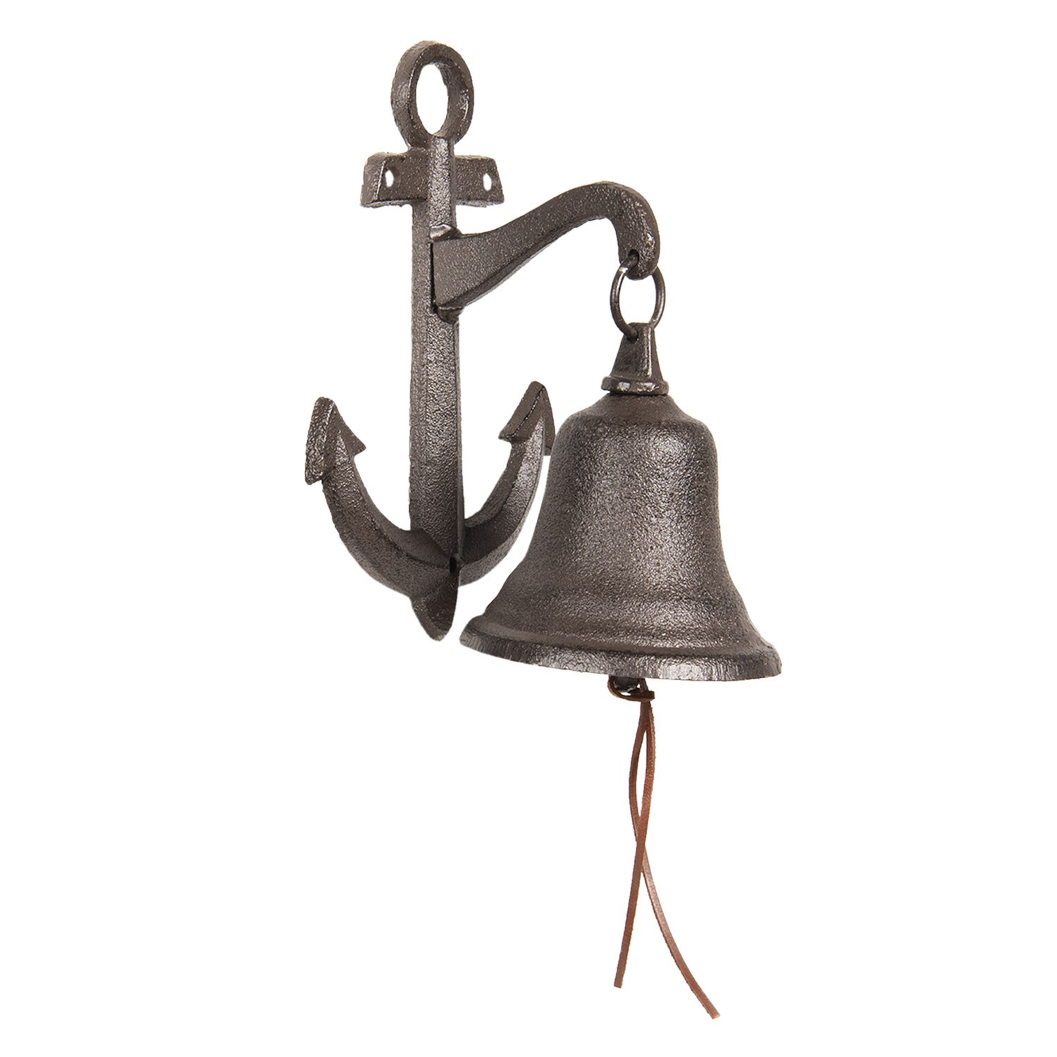 Levně Litinový zvonek s kotvou - 14*10*22 cm 6Y3458