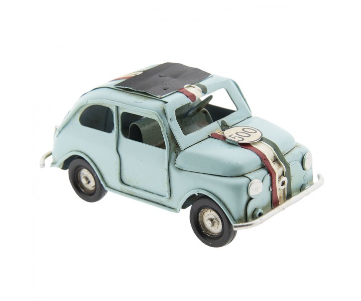 Malý kovový retro model auta Fiat 500 - 11*5*5 cm