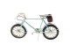 Kovový model retro světle modrého bicyklu- 16*4*8 cm