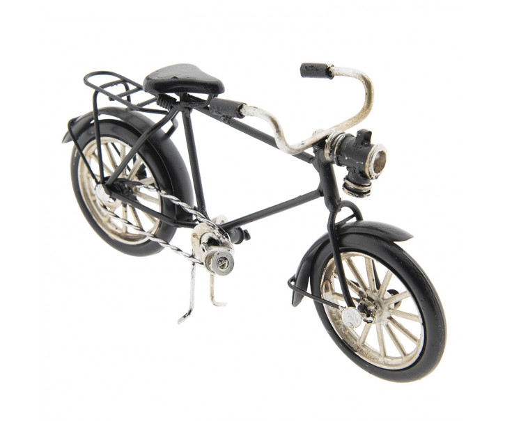 Kovový model retro černého bicyklu - 16*5*9 cm