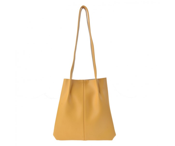 Žlutá kabelka s velkými uchy - 24*25 cm