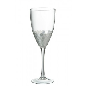 Sklenička na červené víno Silver - Ø 8*23,5 cm