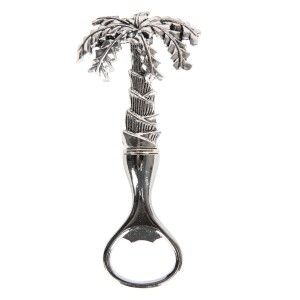 Stříbrný kovový otvírák na láhve Palma - 7*3*14 cm