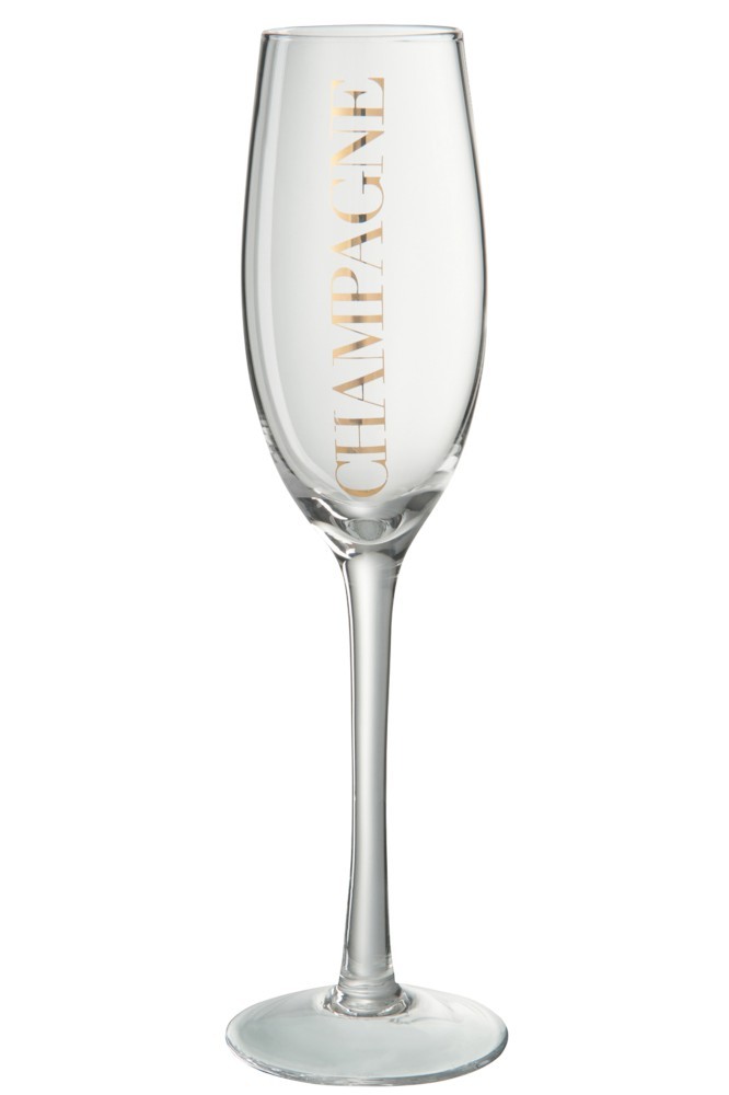 Sklenička na šampaňské Champagne  - Ø 7*25 cm J-Line by Jolipa