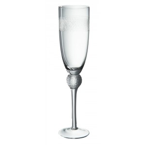 Sklenička na šampaňské s proužkem Flute ∅ *6*26 cm