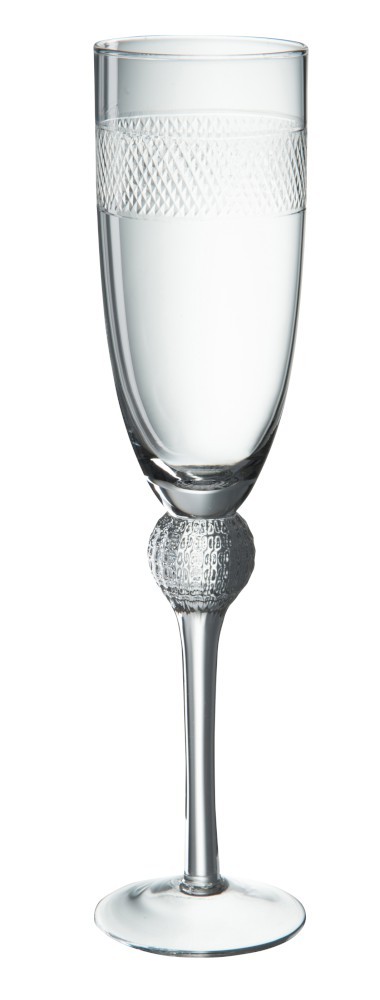 Sklenička na šampaňské s proužkem Flute ∅ *6*26 cm