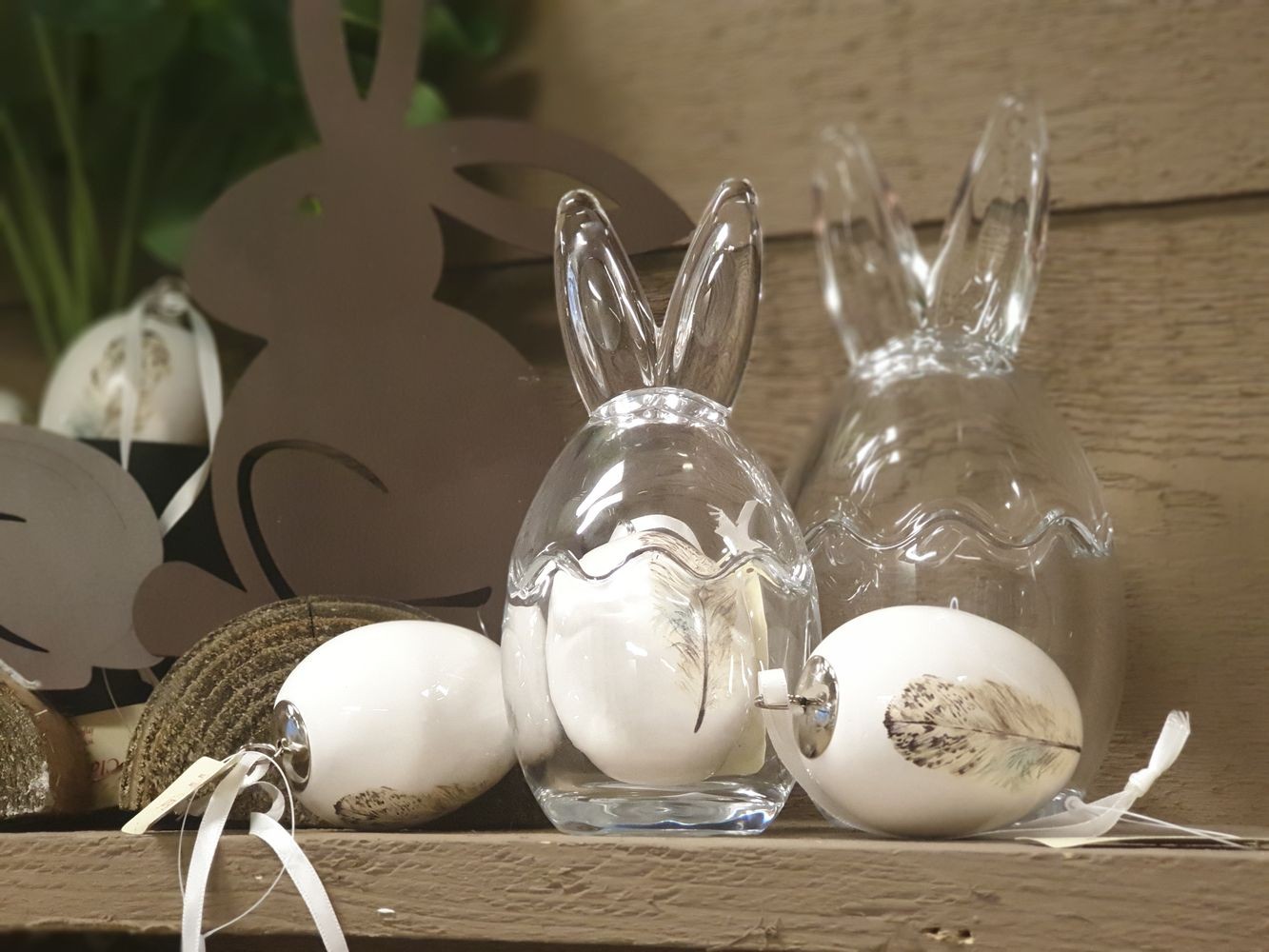 Skleněná nádoba s víkem Vajíčko - Ø 6*9 cm