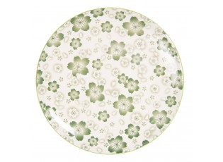 Zelený dezertní talíř Martine - Ø 21 cm