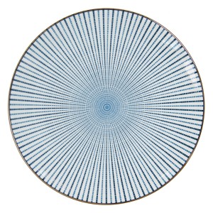 Jídelní talíř s modrým zdobením BlueLine - Ø 26 cm