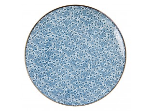 Jídelní talíř s modrými kvítky BlueFlowers - Ø 26 cm