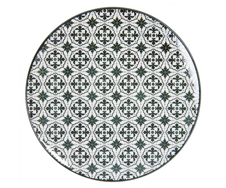 Černý jídelní talíř Blackor - Ø 26 cm