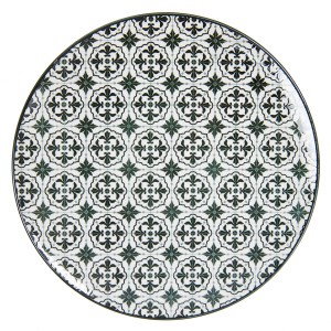 Černý jídelní talíř Blackor - Ø 26 cm