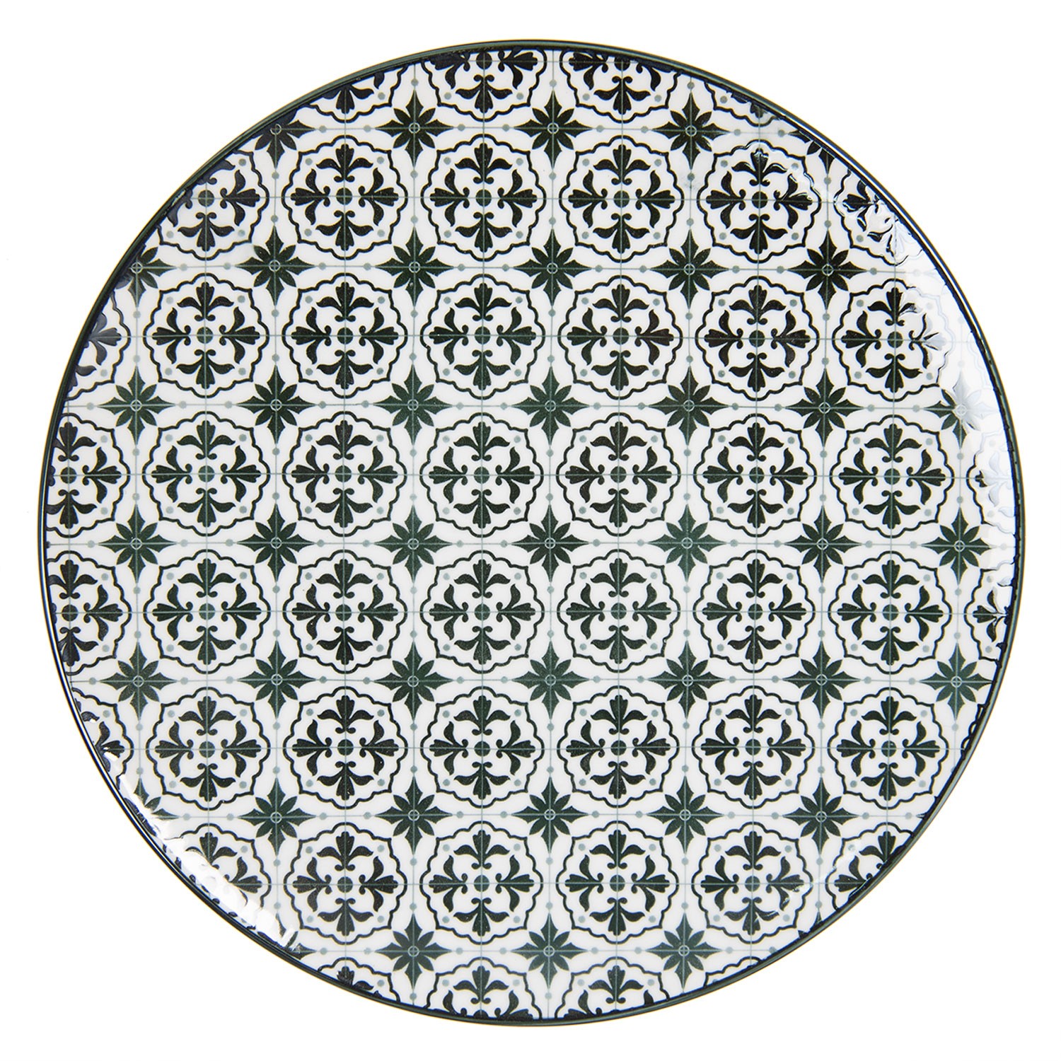 Černý jídelní talíř Blackor - Ø 26 cm