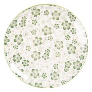 Zelený jídelní talíř Martine - Ø 26 cm