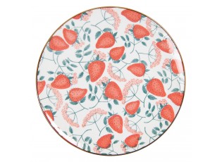 Jídelní talíř s jahodami Redstro - Ø 26 cm