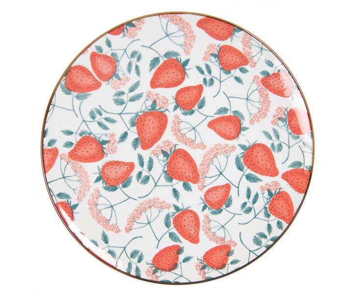Jídelní talíř s jahodami Redstro - Ø 26 cm