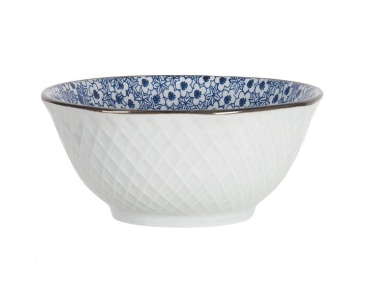 Miska s modrými kvítky BlueFlowers - Ø 13*6 cm