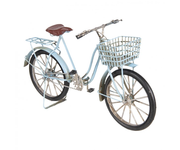Kovový retro model modrého jízdního kola - 30*10*17 cm