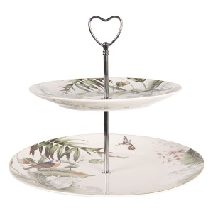 Porcelánový etažér Tropical birds - Ø 26 cm