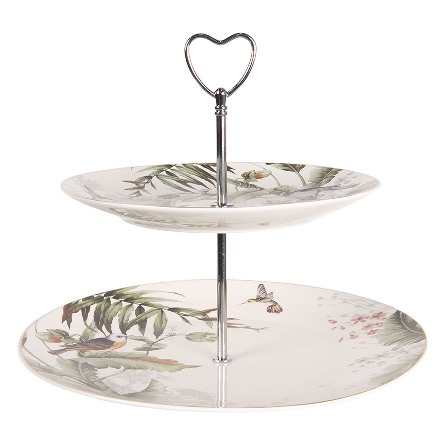 Porcelánový etažér Tropical birds - Ø 26 cm