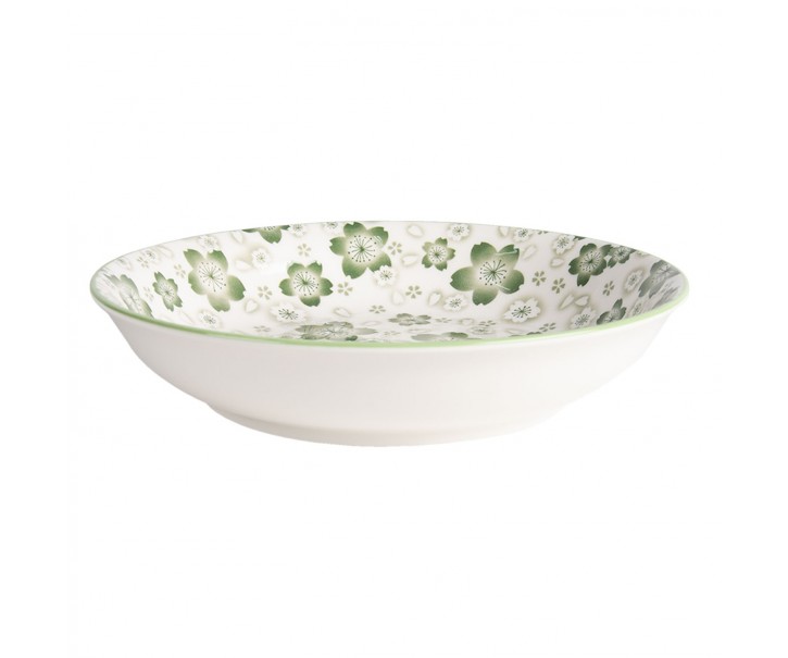 Zelený hluboký talíř Martine – Ø 20*4 cm