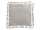 Sametový šedý polštář Moroccan II s třásněmi - 45*45 cm