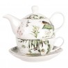 Porcelánový tea for one Tropical birds - 0,46L Barva: barevnéMateriál: porcelán Krásná konvička pro jednoho na váš oblíbený čaj. Užijte si každé posezení s konvičkou a hrnečkem plných tropických ptáčků.