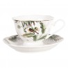Porcelánový šálek s podšálkem Tropical birds - Ø 15*7 cm / 0,22L Barva: barevnéMateriál: porcelán Nádherný porcelánový šálek s podšálkem plný tropických ptáčků pro všechny romantické duše. Ozdobte si stůl a užijte si každé posezení.